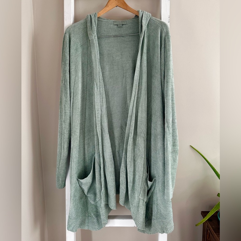 Barefoot Dreams CozyChic Ultra Lite Long Hooded Cardigan